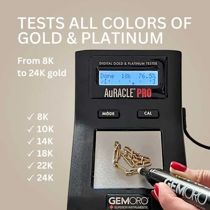 GEMORO AURACLE PRO–Gold & Platinum Tester 